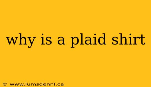why is a plaid shirt