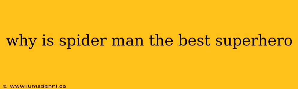 why is spider man the best superhero